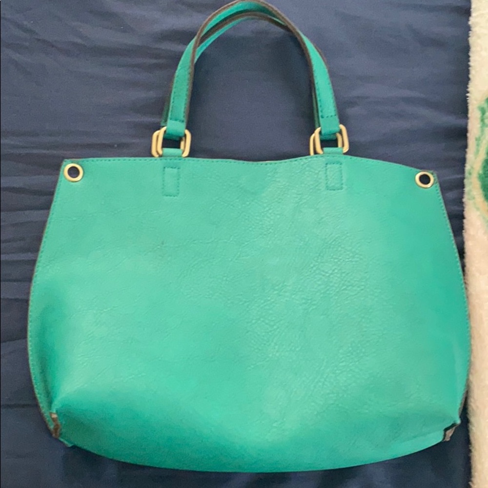 Green handbag